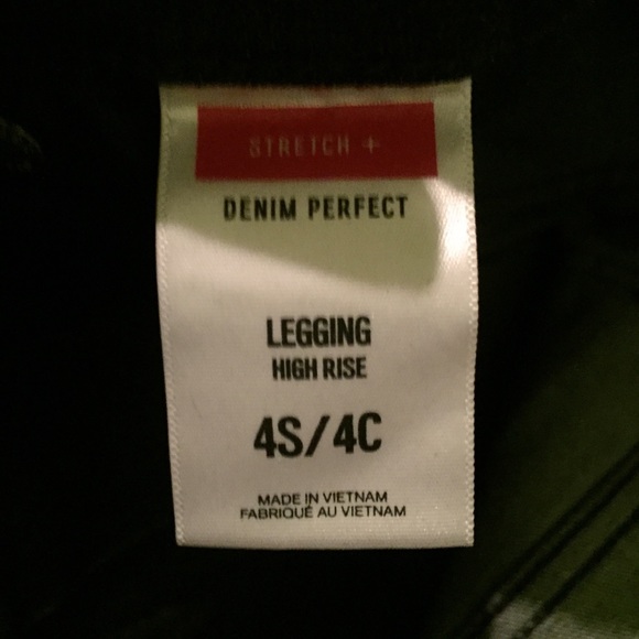 High Waist Denim Perfect Raw Hem Jean Leggings - Picture 8 of 8